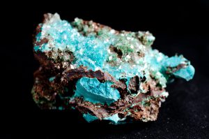 Rosasite-And-Calcite-Mineral